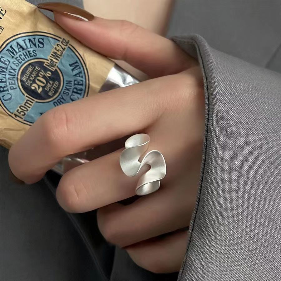 BAGUE EN ARGENT STERLING ONDE D’EAU