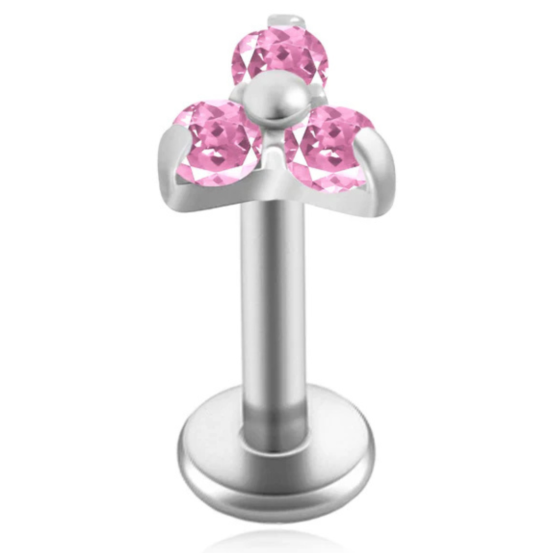 Piercing Trèfle de Cristal