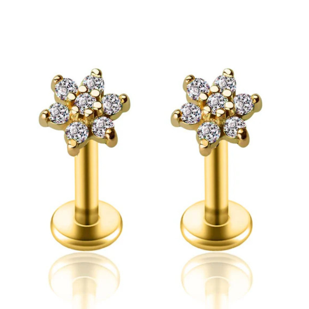 Piercing Fleur Cristal