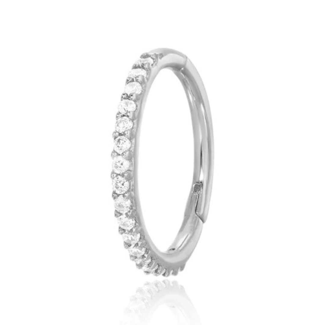Anneaux Pavés de Zircon