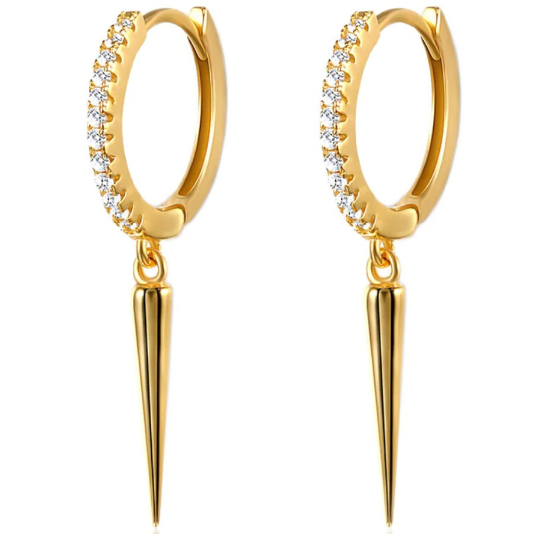Boucles d’Oreilles Dorées et Argentées