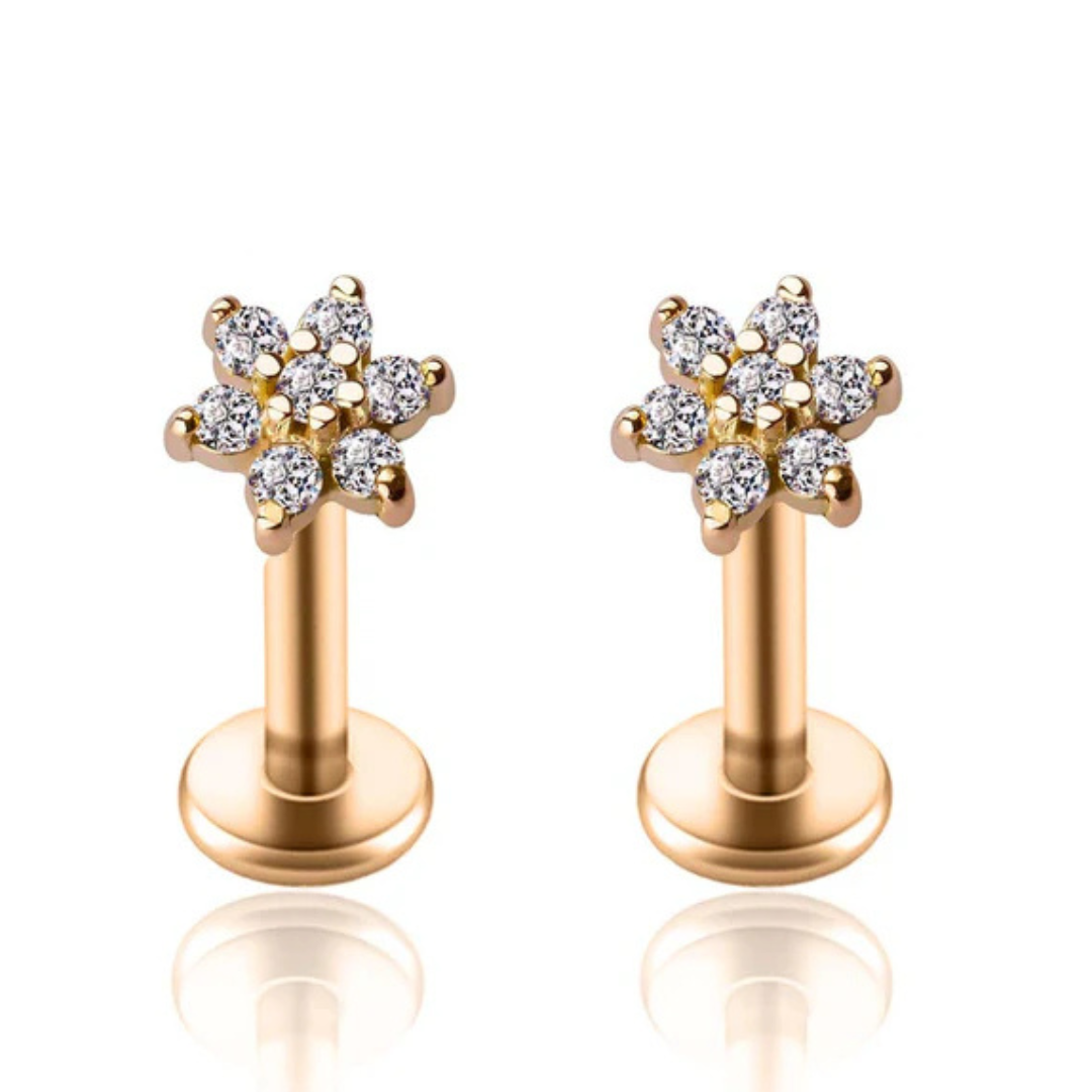 Piercing Fleur Cristal