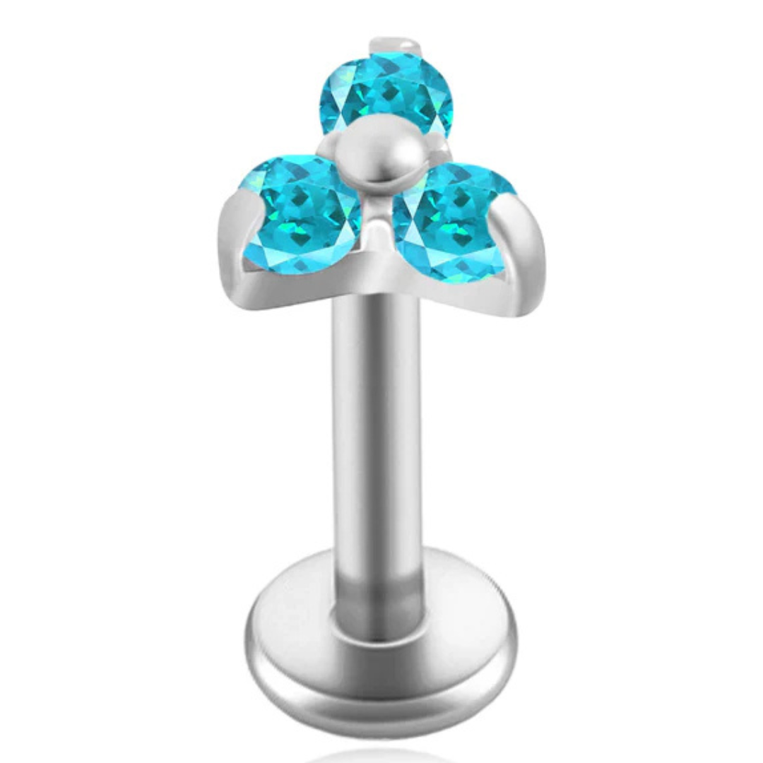 Piercing Trèfle de Cristal