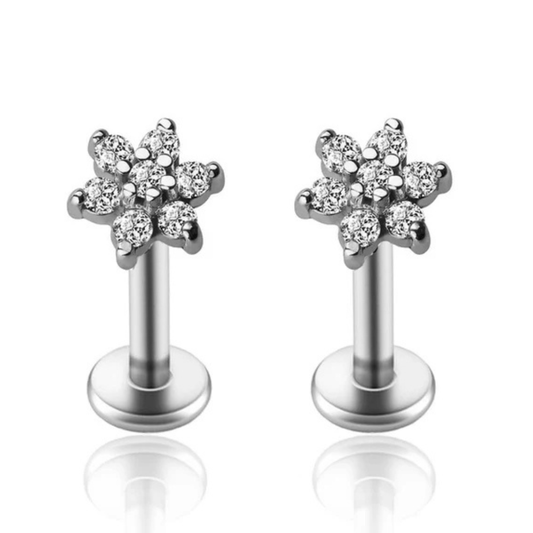 Piercing Fleur Cristal