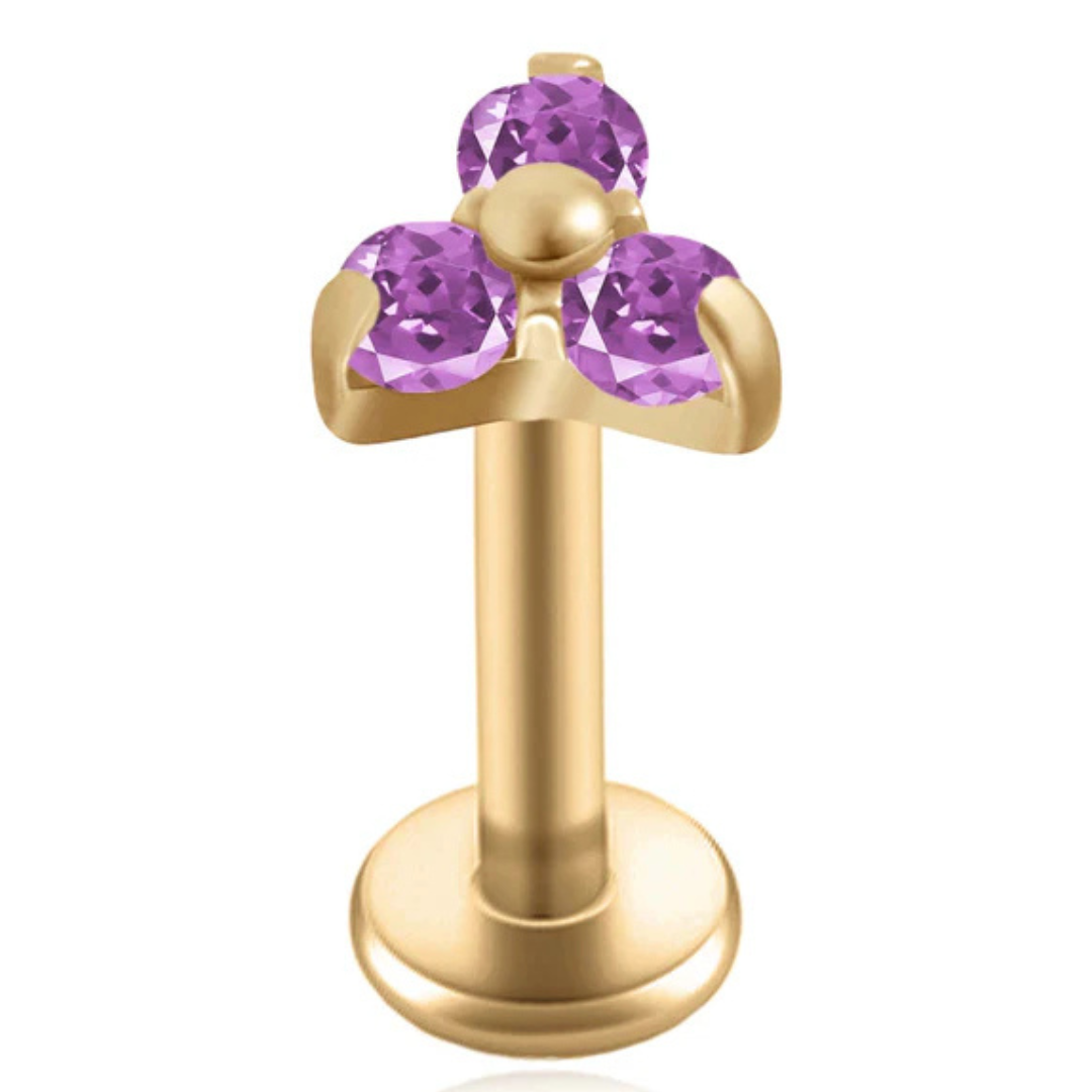 Piercing Trèfle de Cristal