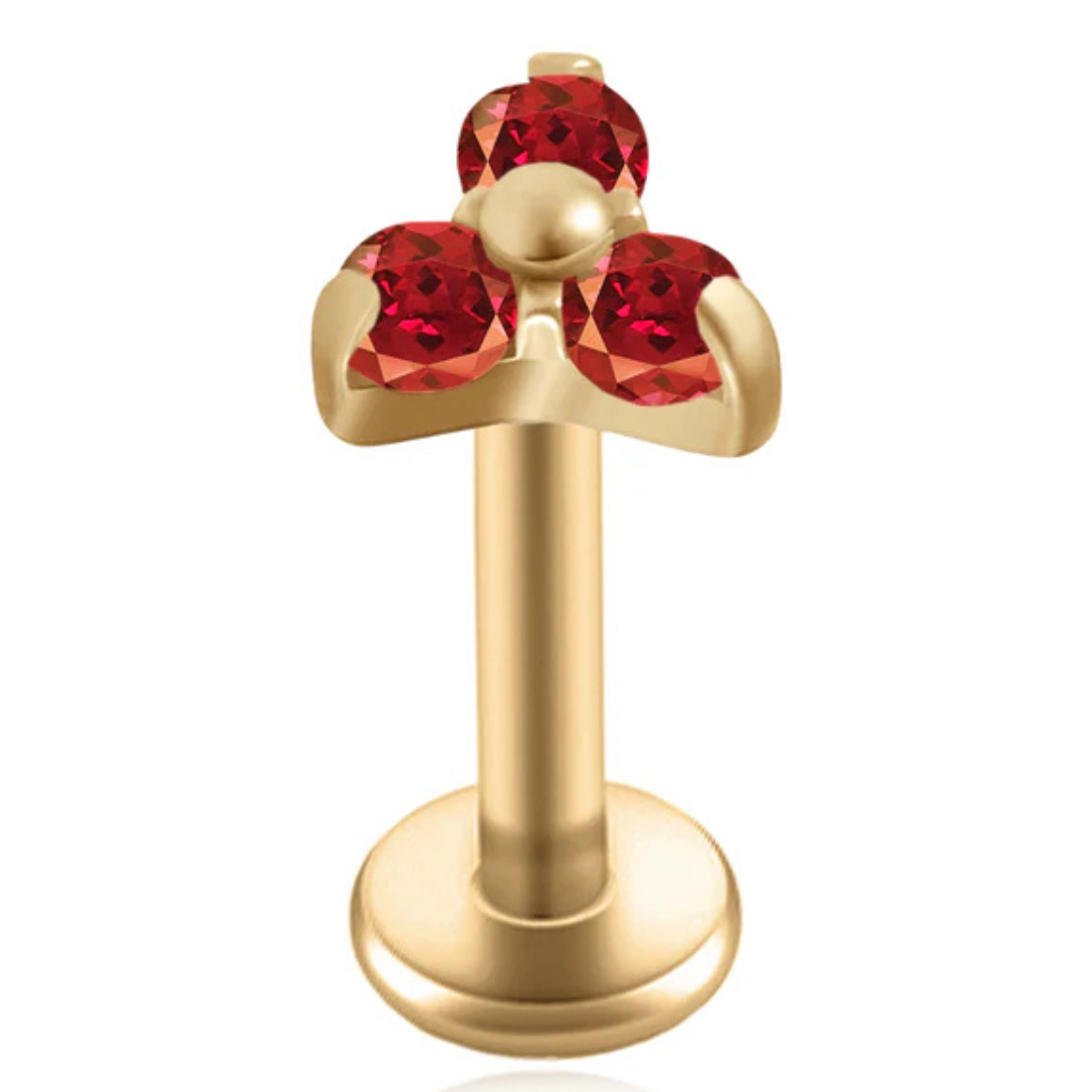 Piercing Trèfle de Cristal