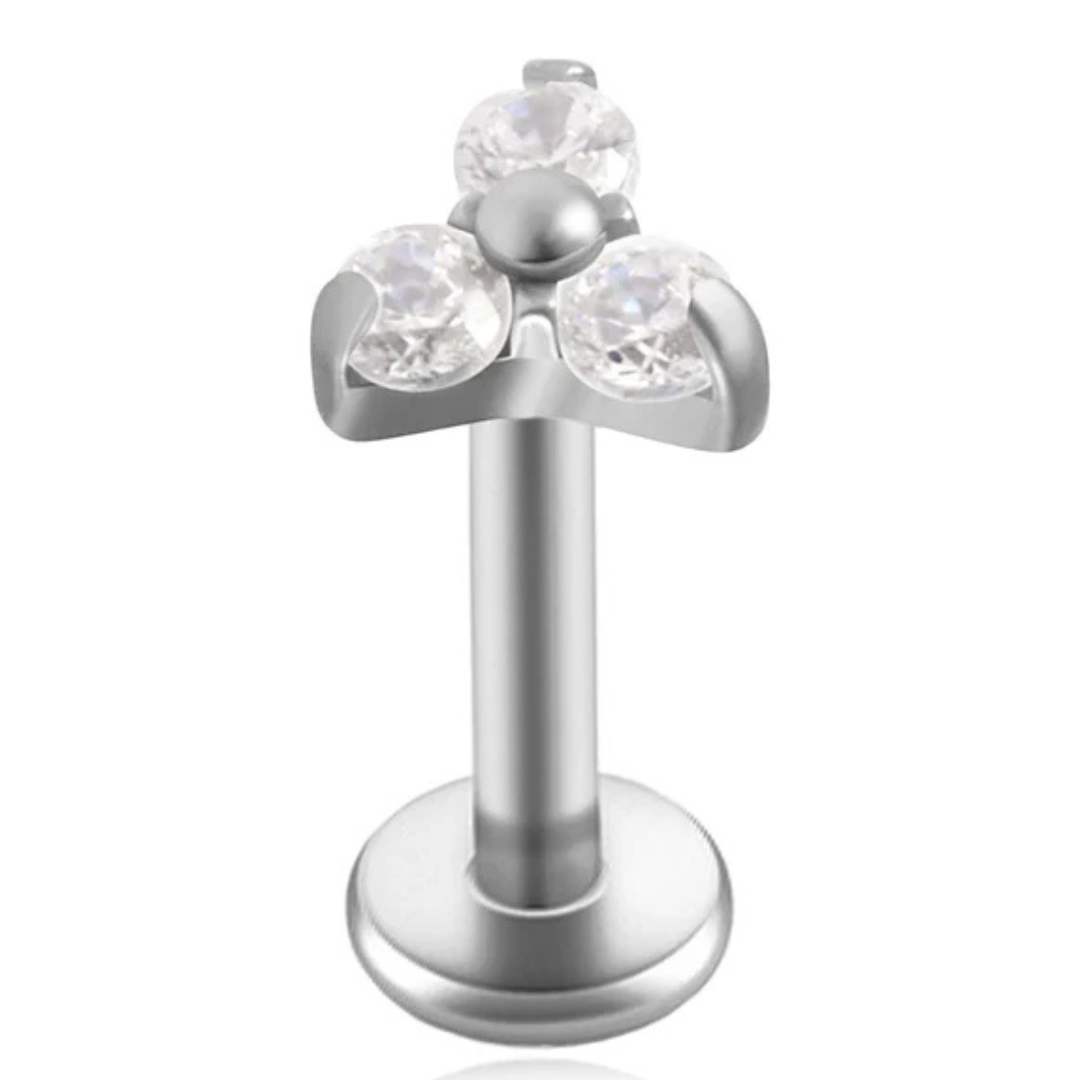 Piercing Trèfle de Cristal