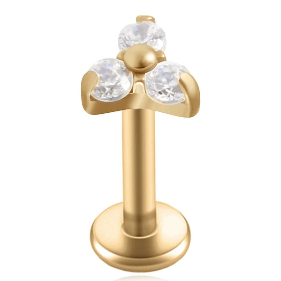 Piercing Trèfle de Cristal