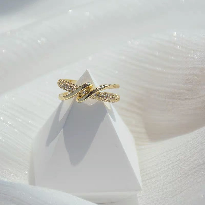 BAGUE AJUSTABLE GÉOMÉTRIQUE PERSONNALISÉE