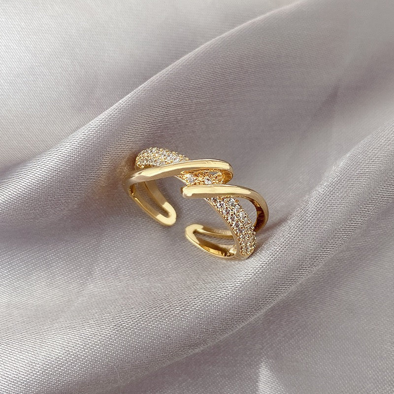 BAGUE AJUSTABLE GÉOMÉTRIQUE PERSONNALISÉE
