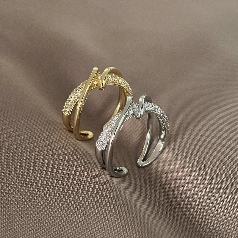 BAGUE AJUSTABLE GÉOMÉTRIQUE PERSONNALISÉE