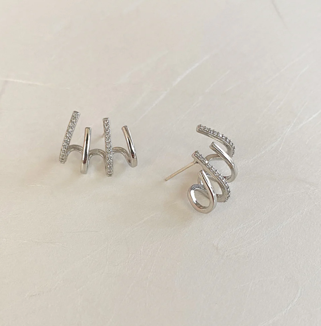 Boucles Griffe - Argent