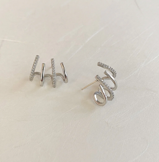 Boucles Griffe - Argent