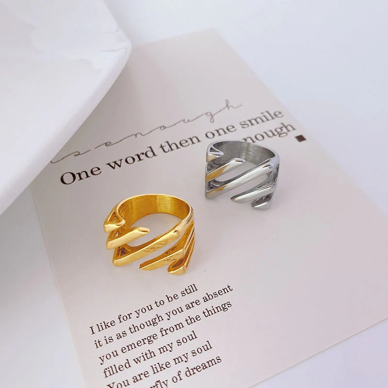 BAGUE EN SERGÉ SUPERPOSÉ