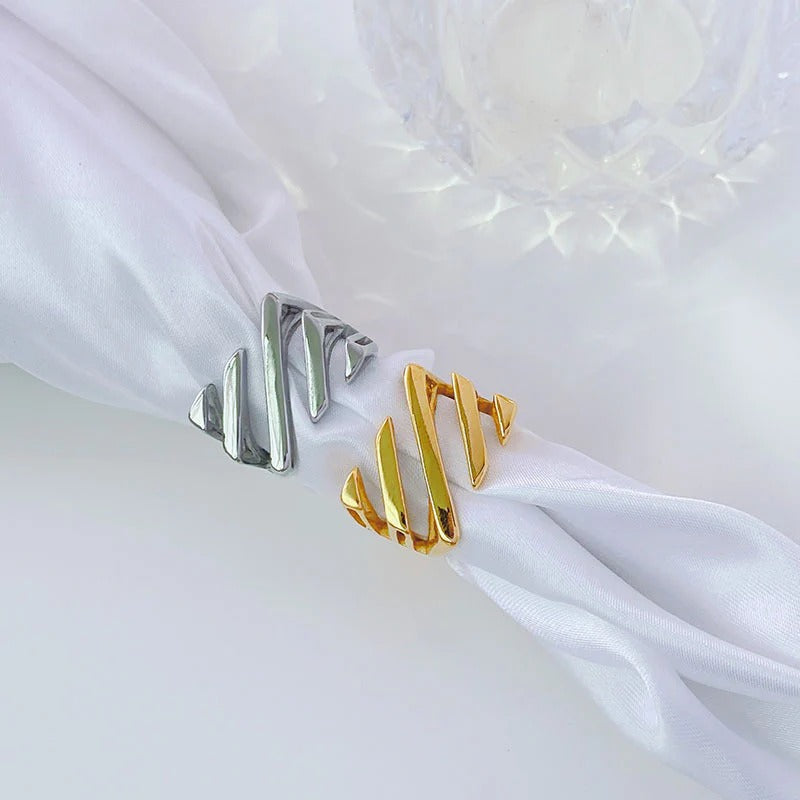 BAGUE EN SERGÉ SUPERPOSÉ