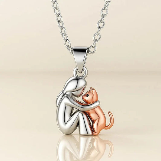 COLLIER PENDENTIF CHAT CÂLIN