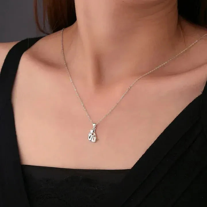 COLLIER PENDENTIF CÂLIN AVEC BOUCLES D’OREILLES EN CADEAU – OFFRE LIMITÉE