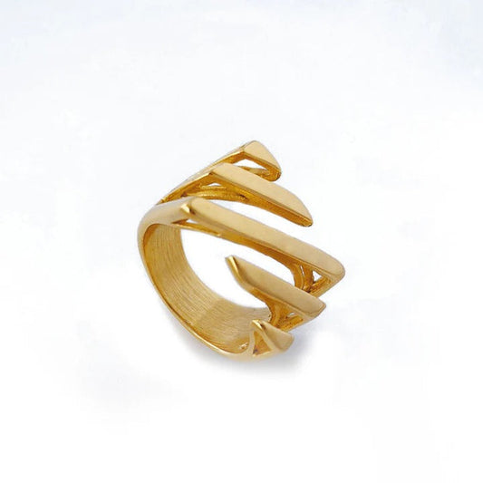 BAGUE EN SERGÉ SUPERPOSÉ