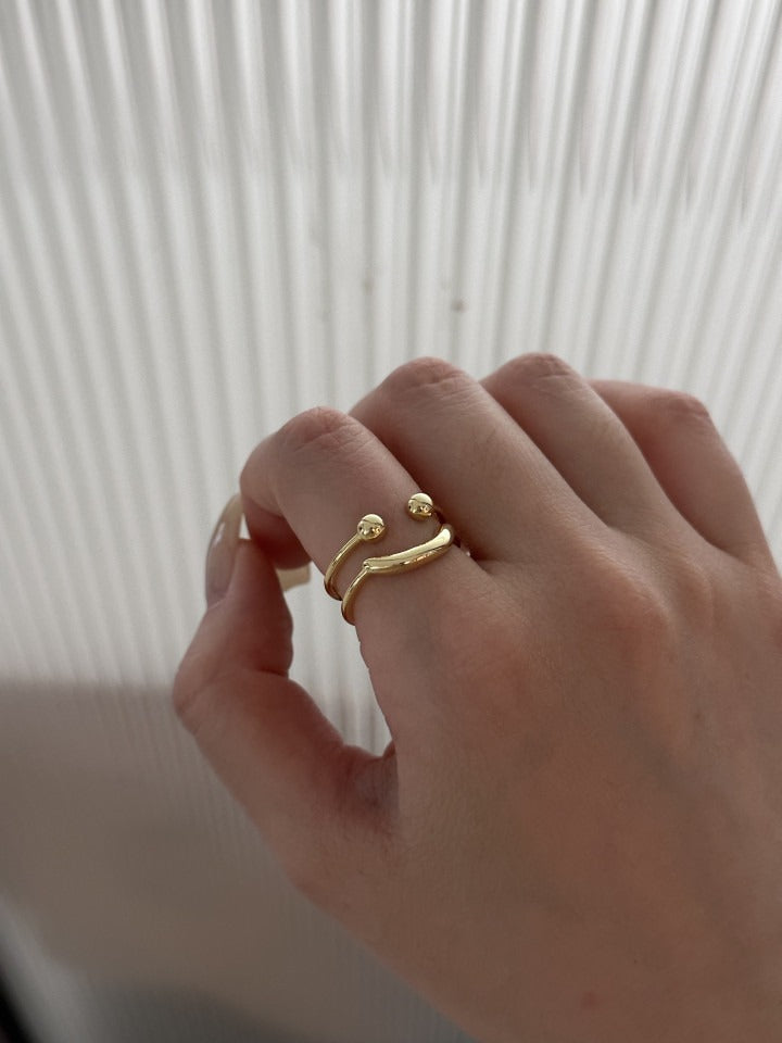 BAGUE AJUSTABLE SOURIRE EN ARGENT