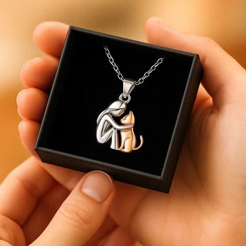 COLLIER PENDENTIF CHAT CÂLIN