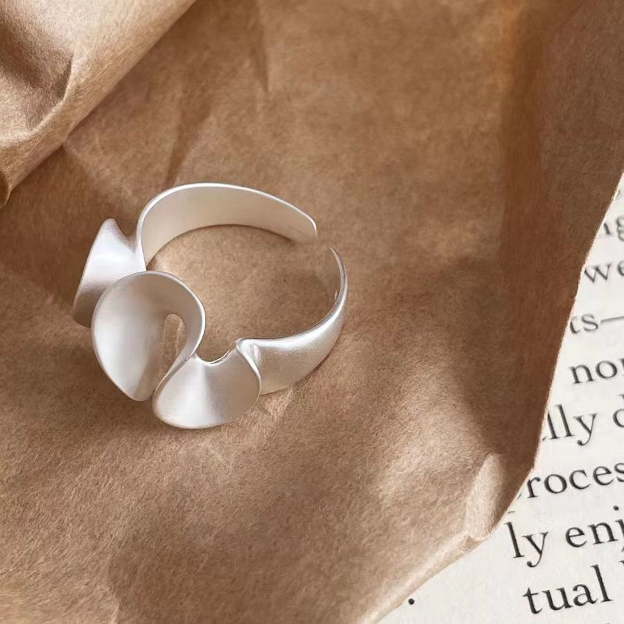 BAGUE EN ARGENT STERLING ONDE D’EAU