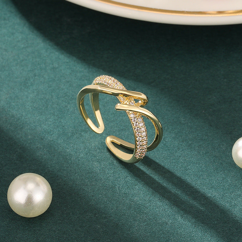 BAGUE AJUSTABLE GÉOMÉTRIQUE PERSONNALISÉE
