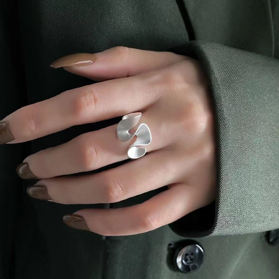 BAGUE EN ARGENT STERLING ONDE D’EAU
