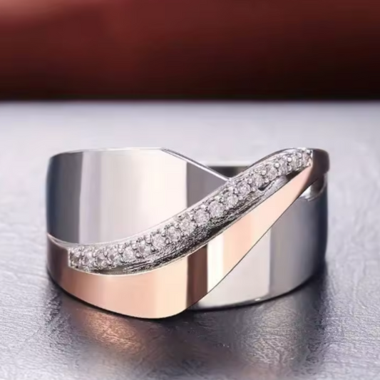 BAGUE INFINI SCINTILLANTE