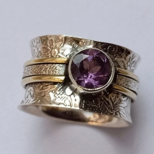 BAGUE VINTAGE PIERRE SPIRITUELLE