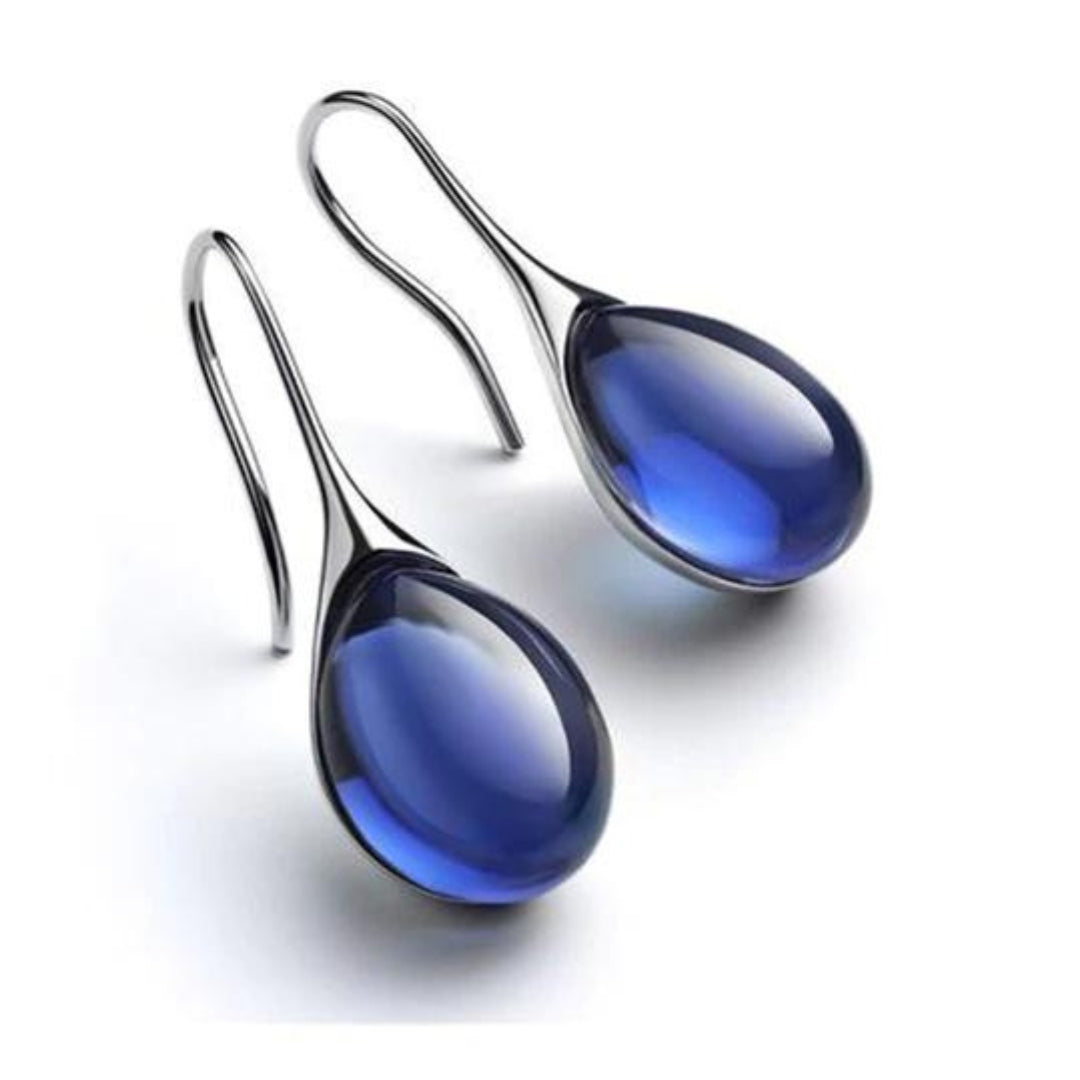 BOUCLES D’OREILLES PENDANTES EN CRISTAL À DOUBLE ÉTINCELLE