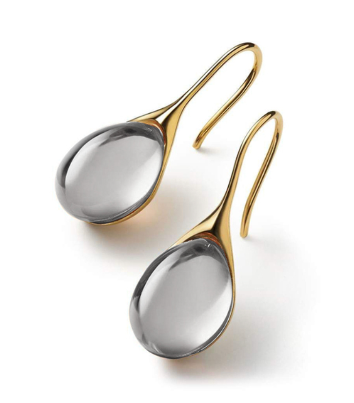 BOUCLES D’OREILLES PENDANTES EN CRISTAL À DOUBLE ÉTINCELLE