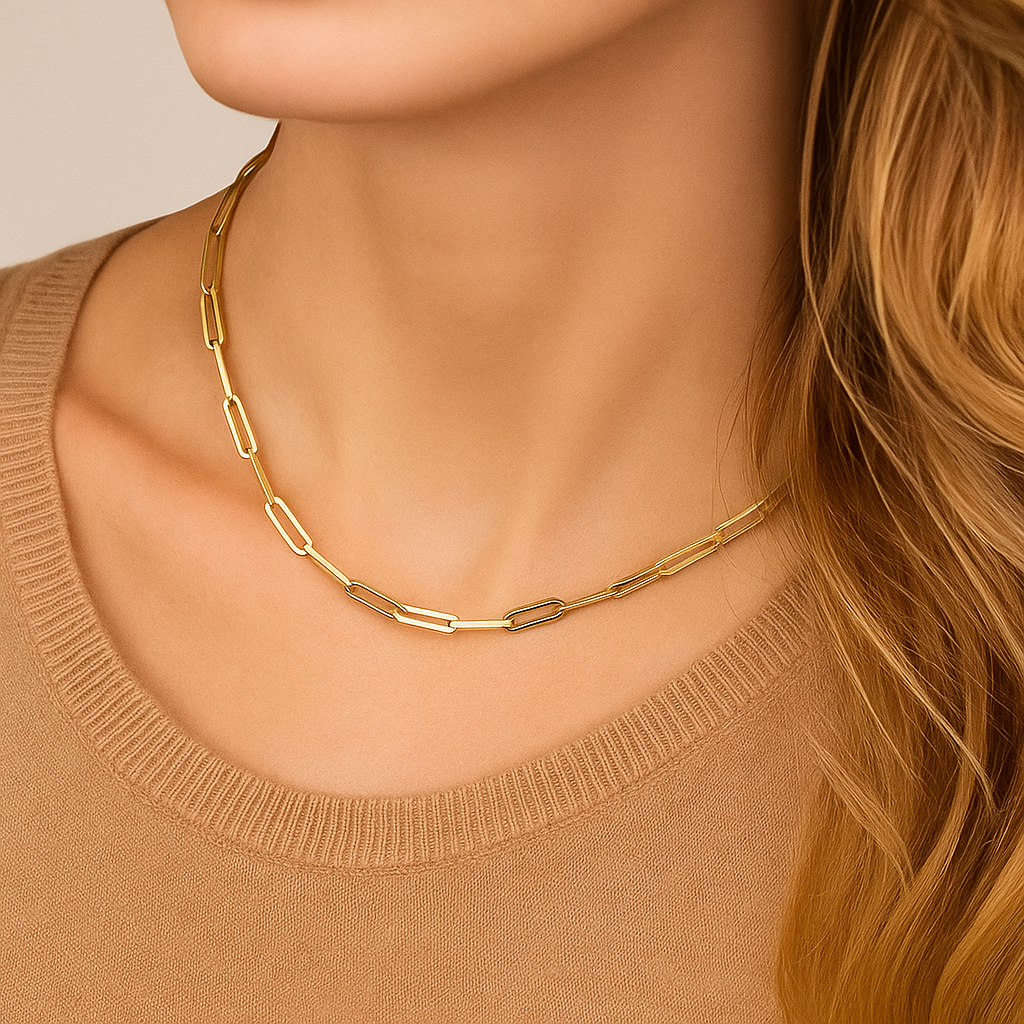 COLLIER EN OR À CHAÎNE CLASSIQUE