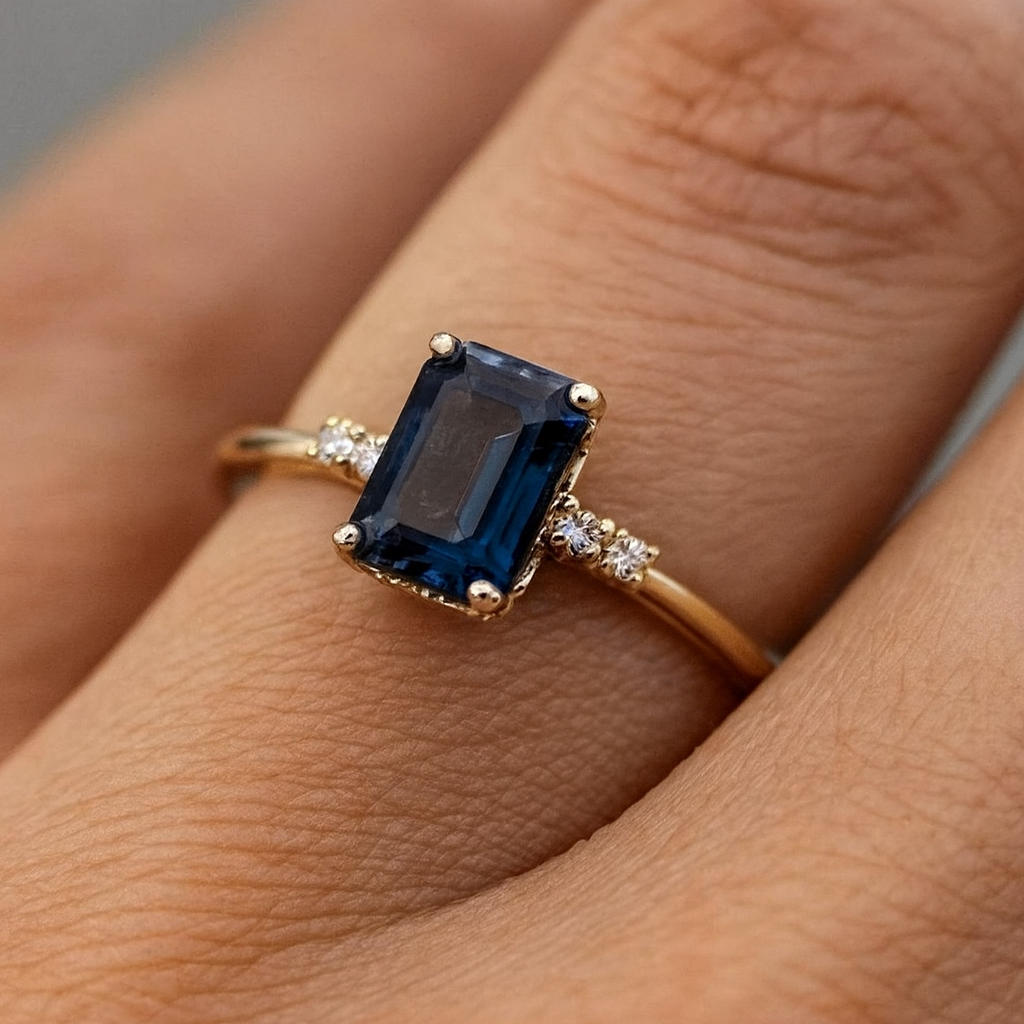 BAGUE VINTAGE ÉCLAT SAPHIR