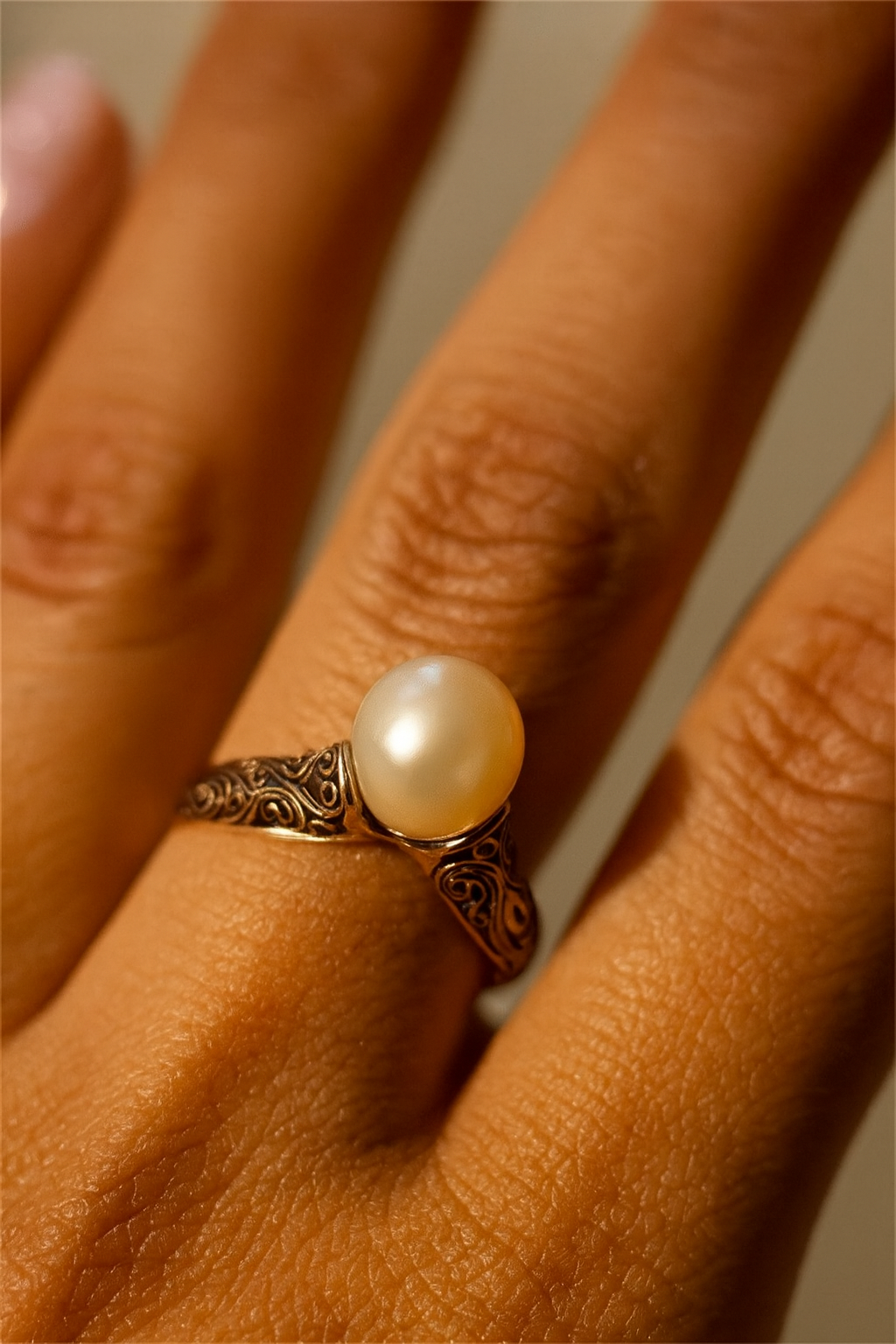 BAGUE PERLE AUBE LUMINEUSE