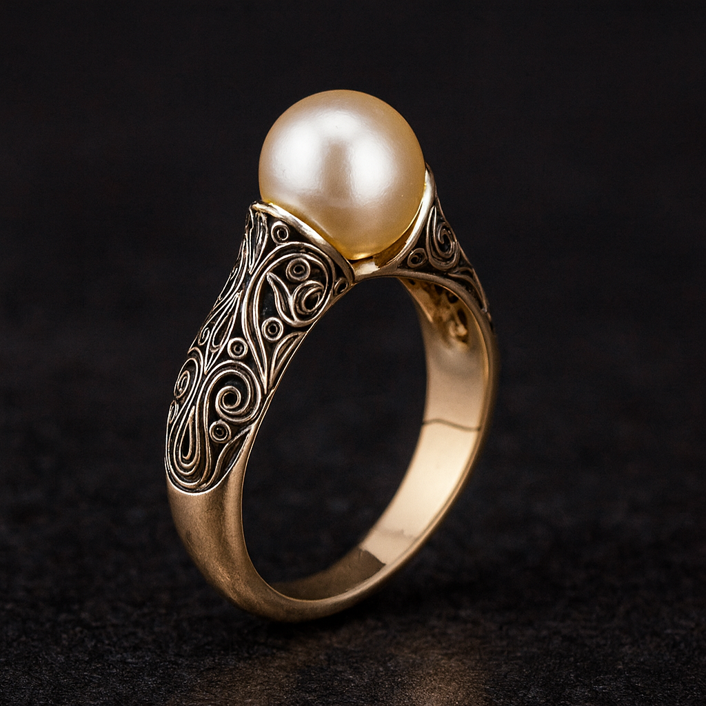 BAGUE PERLE AUBE LUMINEUSE