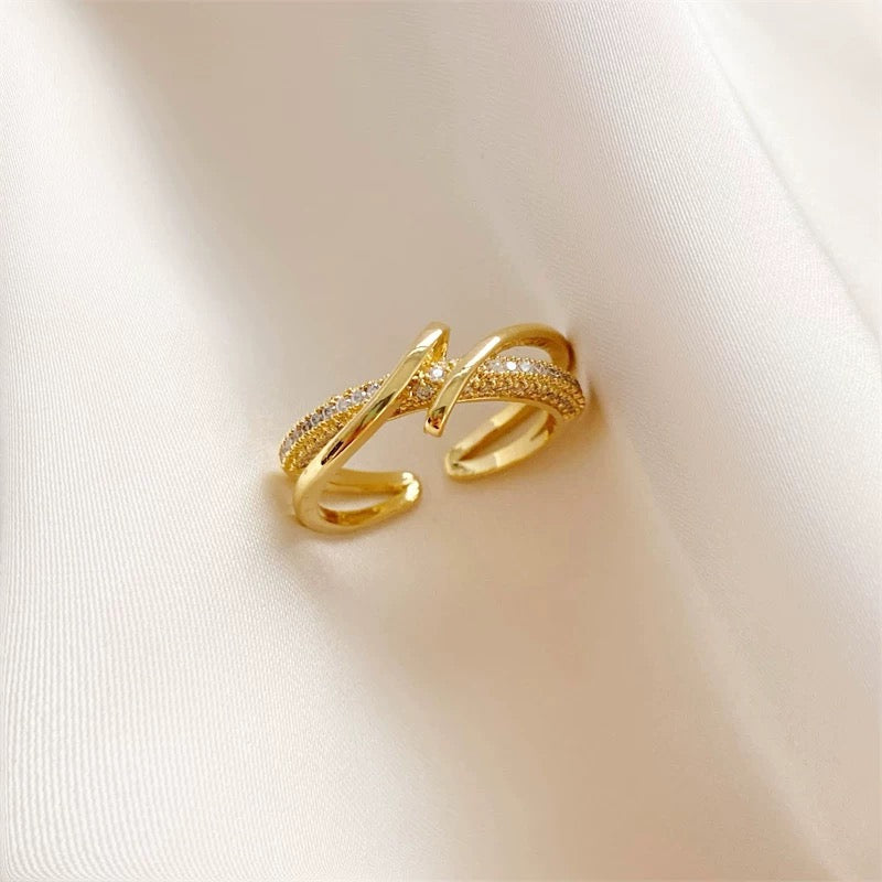 BAGUE AJUSTABLE GÉOMÉTRIQUE PERSONNALISÉE