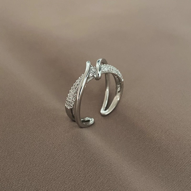 BAGUE AJUSTABLE GÉOMÉTRIQUE PERSONNALISÉE
