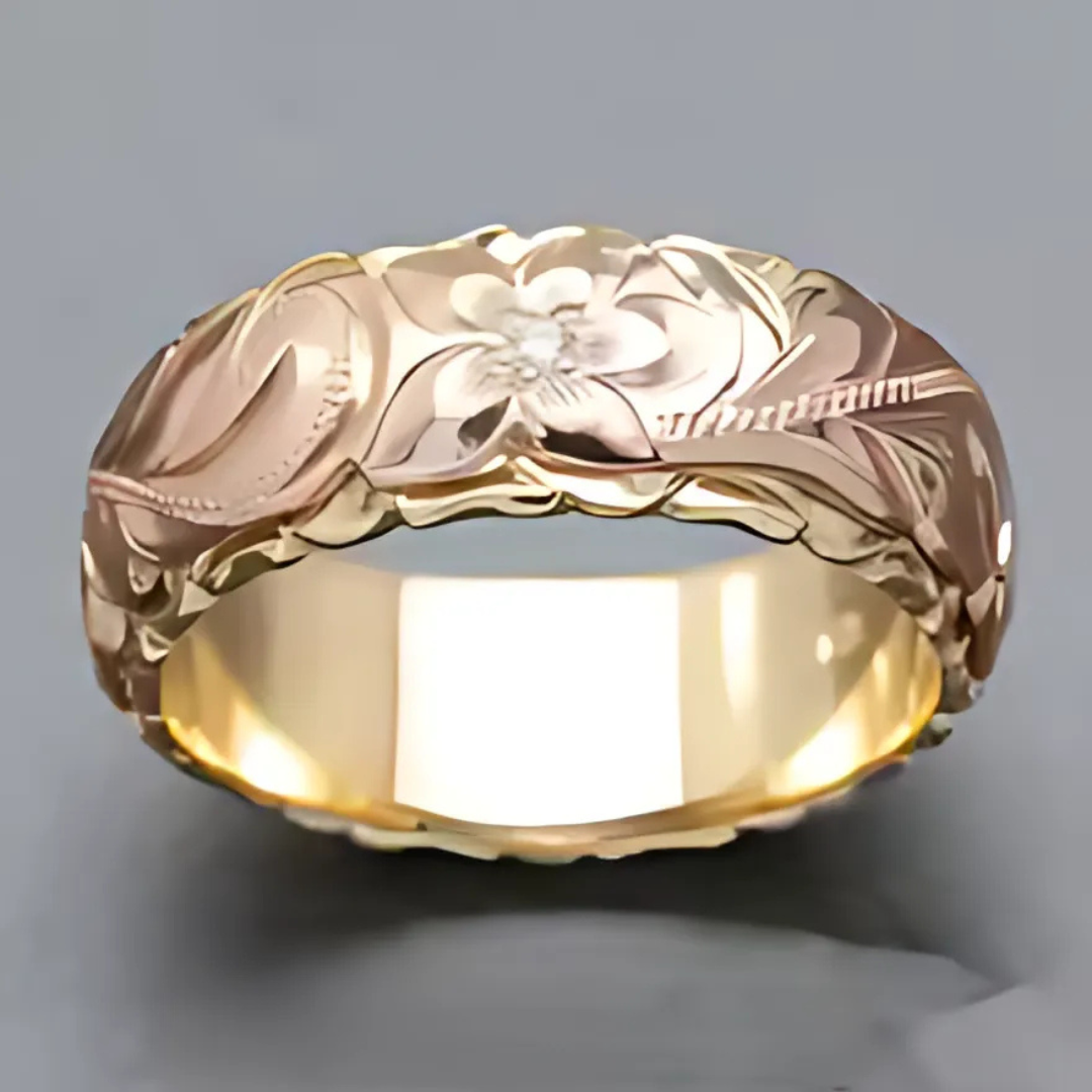 BAGUE VINTAGE FLEUR ROSÉE
